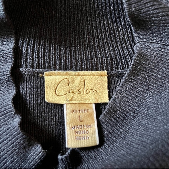Caslon short sleeve mock neck sweater L petite Career wear - Picture 5 of 5